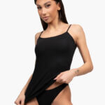 Α.A UNDERWEAR Φανελάκι γυναικείο, 2 τεμάχια, Cotton - Modal Μαύρο - Image 4