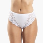 AA-UNDERWEAR Τai με Απαλή Δαντέλα Cotton - Modal Λευκό