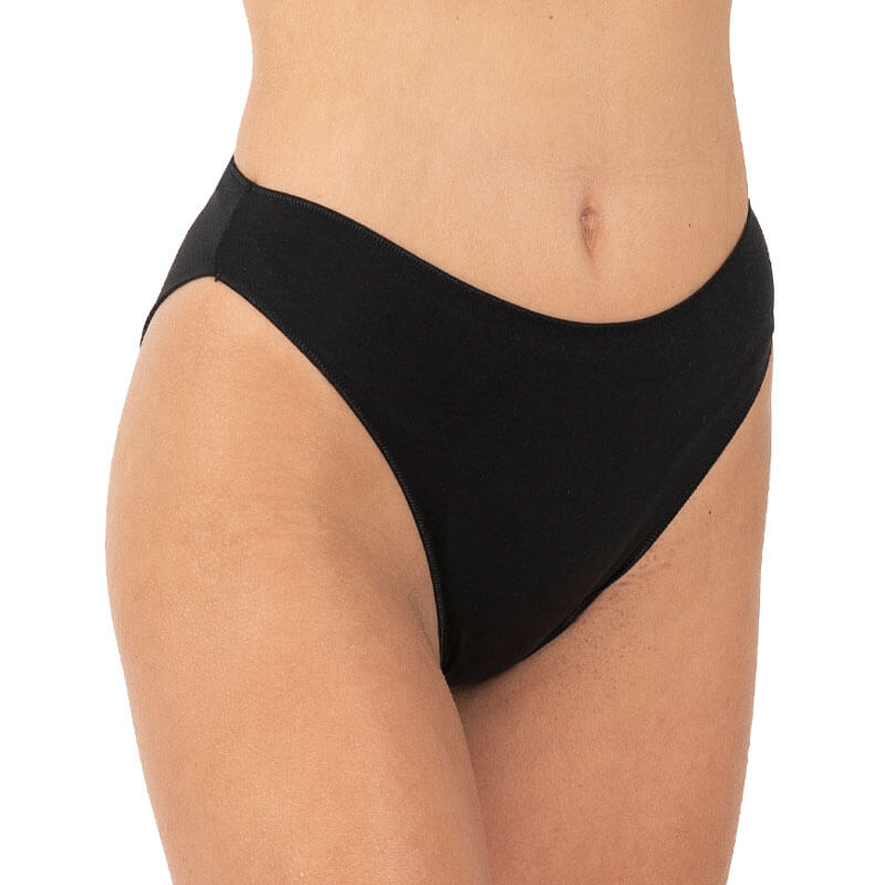 A.A UNDERWEAR Κυλοτάκι Tai Χωρίς Λάστιχο Cotton - Modal Μαύρο