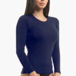 Α.A UNDERWEAR Μπλούζα Μακρυμάνικη Cotton - Modal Σκούρο Μπλε