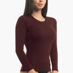 Α.A UNDERWEAR Μπλούζα Μακρυμάνικη Cotton - Modal Καφέ