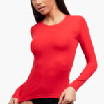 Α.A UNDERWEAR Μπλούζα Μακρυμάνικη Cotton - Modal Κόκκινο