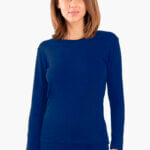 Α.A UNDERWEAR Ισοθερμικό μακρυμάνικο Γυναικείο φανελάκι Μπλε