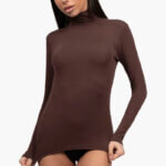 Α.A UNDERWEAR Ζιβάγκο Μακρυμάνικο Cotton - Modal Καφέ