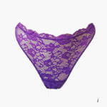 AA-UNDERWEAR String Ψηλό Κυλοτάκι Δαντέλα Μοβ