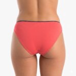 A.A UNDERWEAR Tai Cotton κοραλί με μπλε λάστιχο - Image 2