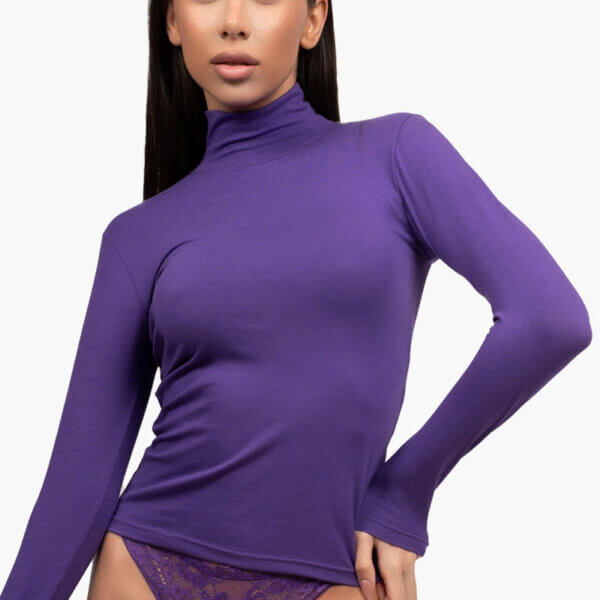 Α.A UNDERWEAR Φανελάκι Ζιβάγκο γυναικείο Cotton - Modal Μωβ