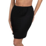 Α.A UNDERWEAR Μεσοφόρι Μακρύ Viscose, Μαύρο