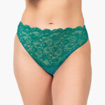 A.A UNDERWEAR Κιλοτάκι ψηλό Lace Cotton - Modal Πράσινο