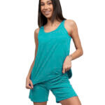 A.A UNDERWEAR Πιτζάμα Γυναικεία 100% Cotton Τυρκουάζ