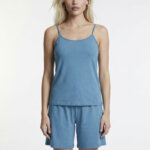 A.A UNDERWEAR Πιτζάμα Λεπτή Τιράντα Γυναικεία 100% Cotton Τυρκουάζ