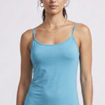 A.A UNDERWEAR Νυχτικό Λεπτή Τιράντα 100% Cotton Τυρκουάζ - Image 2